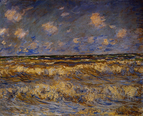 Rough Sea 1881 by Claude Monet Oil Painting reproduction