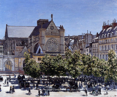 Saint-Germain-lAuxerrois 1867  by Claude Monet Oil Painting reproduction