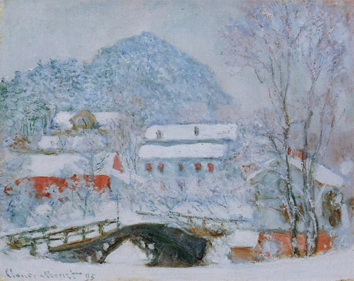 Sandviken Village in the Snow 1895  by Claude Monet Oil Painting reproduction