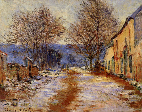  Snow Effect at Limetz 1885-1886  by Claude Monet Oil Painting reproduction