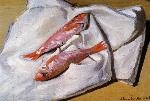 Still Life Red Mullets 1869  by Claude Monet Oil Painting reproduction