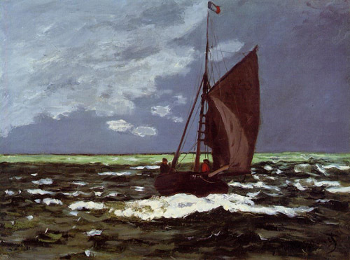 Stormy Seascape 1867 by Claude Monet Oil Painting reproduction
