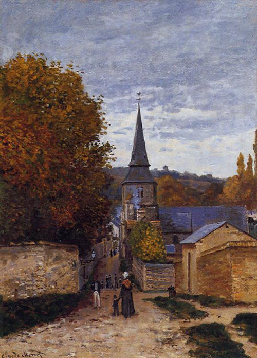 Street in Saint-Adresse 1867  by Claude Monet Oil Painting reproduction