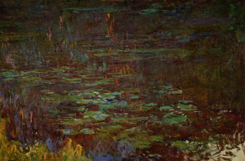 Sunset (right half) 1920-1926  by Claude Monet Oil Painting reproduction