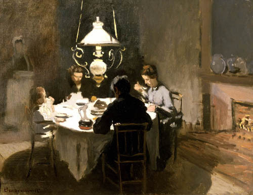 The  Dinner  by Claude Monet Oil Painting reproduction