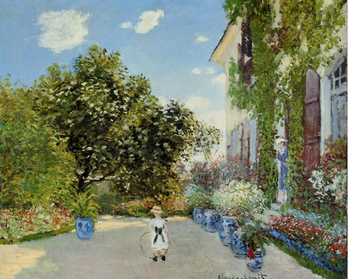 The Artists House at Argenteuil 1873  by Claude Monet Oil Painting reproduction