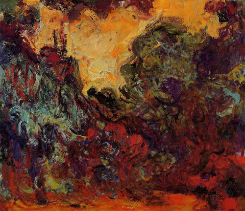 The Artists House View from the Rose Garden 1922-1924  by Claude Monet Oil Painting reproduction