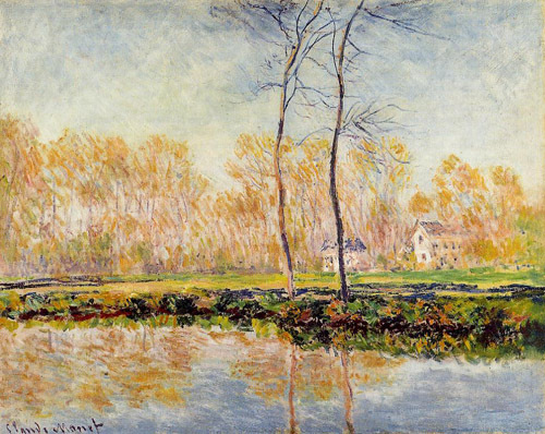 The Banks of the River Epte at Giverny 1887  by Claude Monet Oil Painting reproduction