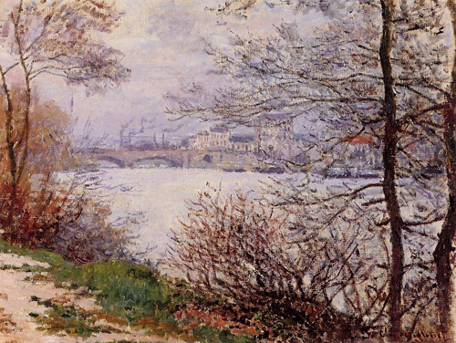 The Banks of the Seine at the Argenteuil Bridge 1874  by Claude Monet Oil Painting reproduction