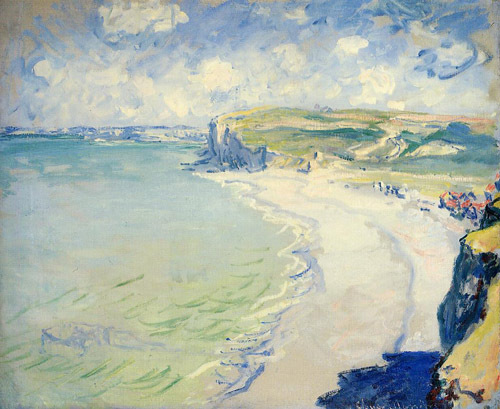 The Beach at Pourville 1882  by Claude Monet Oil Painting reproduction