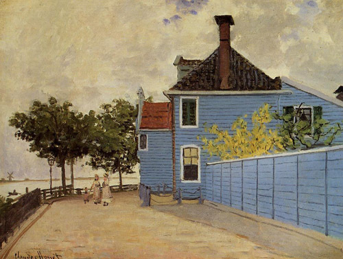 The Blue House at Zaandam 1871  by Claude Monet Oil Painting reproduction