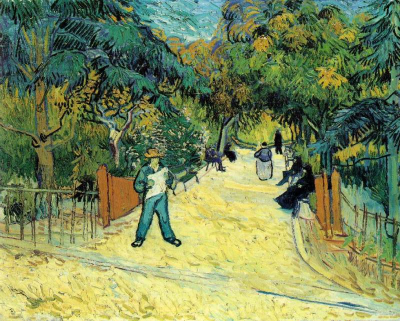 Entrance to the Public Garden in Arles  1888 by Vincent Van Gogh Oil Painting reproduction