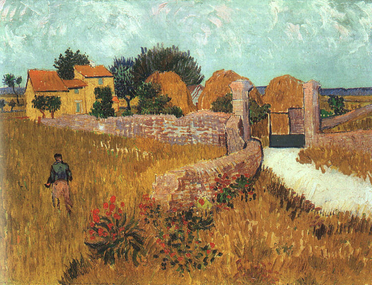 Farmhouse in Provence, 1888 by Vincent Van Gogh Oil Painting reproduction