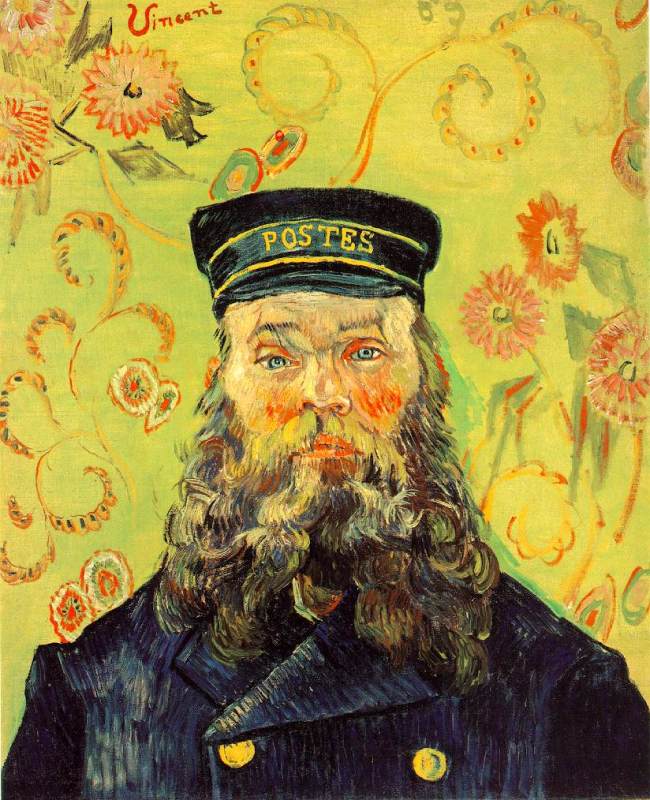 Joseph-Etienne Roulin   1889  by Vincent Van Gogh Oil Painting reproduction
