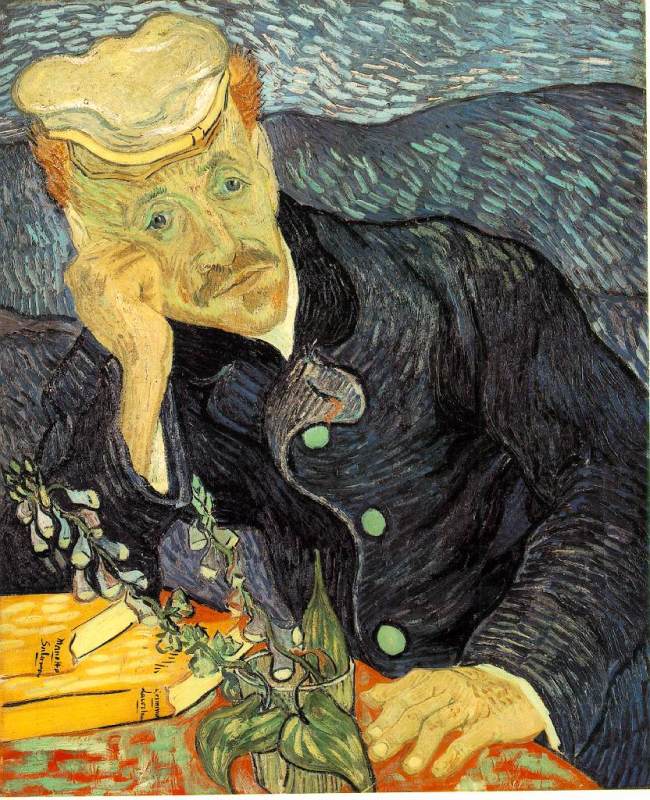Portrait of Dr. Gachet  1890  by Vincent Van Gogh Oil Painting reproduction