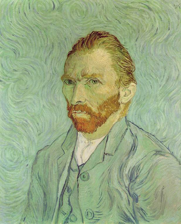 Self-Portrait  1889  by Vincent Van Gogh Oil Painting reproduction