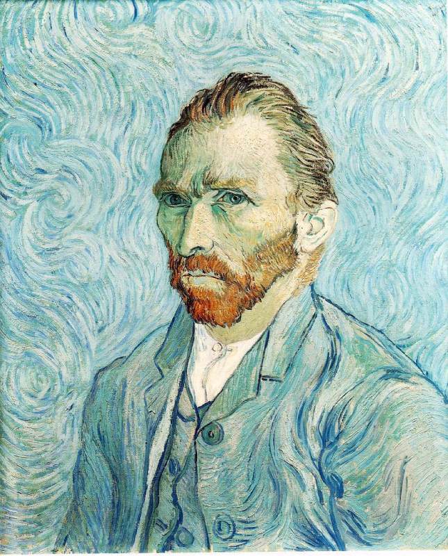 Self-Portrait  1889  by Vincent Van Gogh Oil Painting reproduction