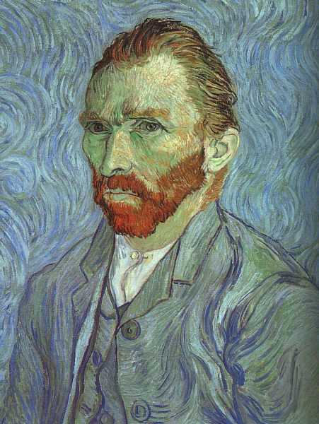 Self-Portrait at Saint-Rémy, 1890  by Vincent Van Gogh Oil Painting reproduction