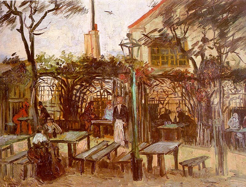 Terrace of the Café 'La Guinguette', 1886  by Vincent Van Gogh Oil Painting reproduction