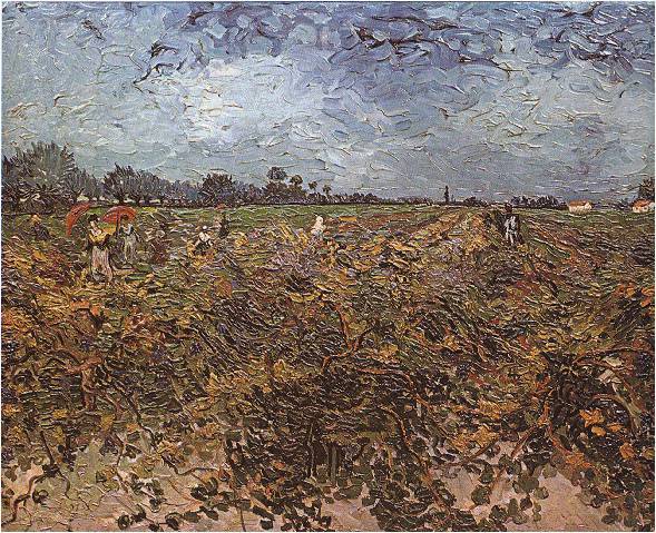 The green vineyard  by Vincent Van Gogh Oil Painting reproduction