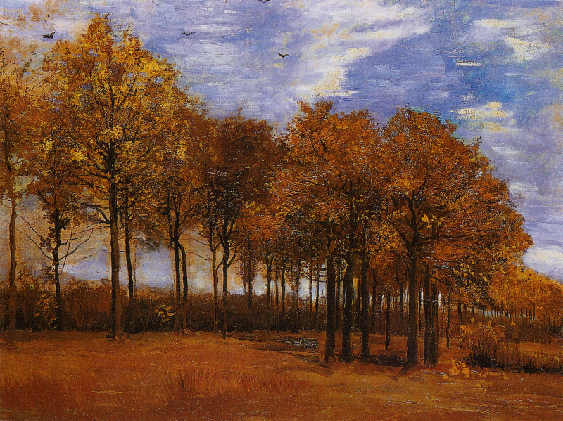 Autumn Landscape  by Vincent Van Gogh Oil Painting reproduction