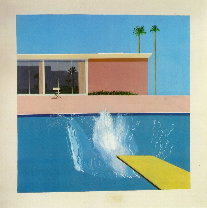 A Bigger Splash  1967    by Hockney, David Oil Painting reproduction