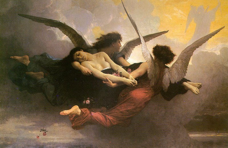 A Soul Brought to Heaven, 1878 by William Bouguereau Oil Painting reproduction
