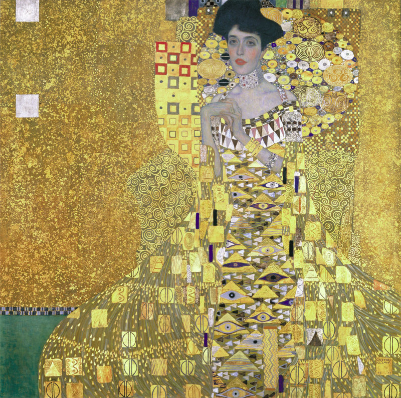 Portrait of Adele Bloch-Bauer I 1907 by Gustave Klimt Oil Painting reproduction