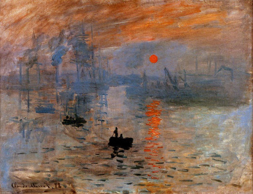 Impression Sunrise 1873 by Claude Monet Oil Painting reproduction