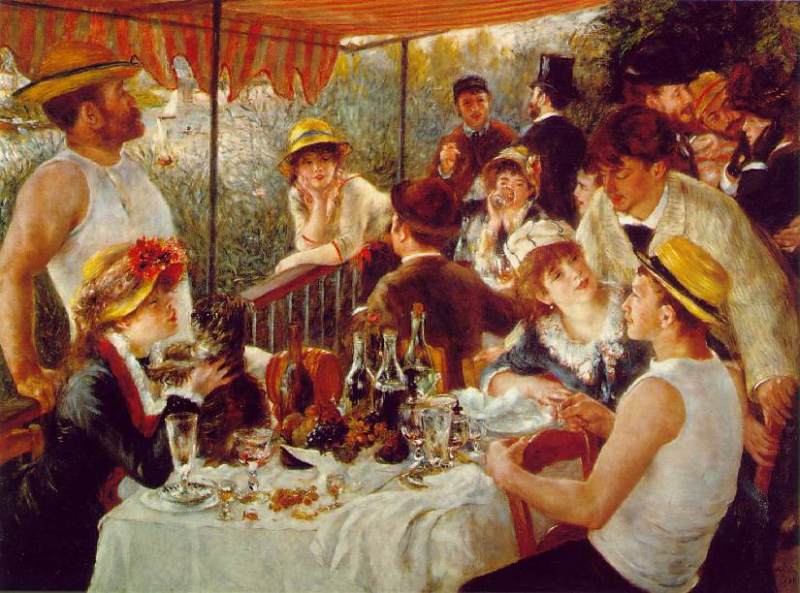 The Luncheon of the Boating Party  1881 by Pierre-Auguste Renoir Oil Painting reproduction