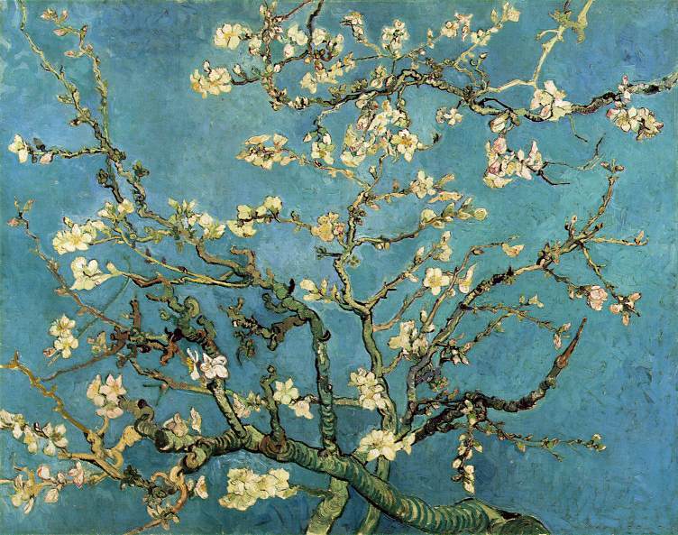 Branches with Almond Blossom February 1890  by Claude Monet Oil Painting reproduction