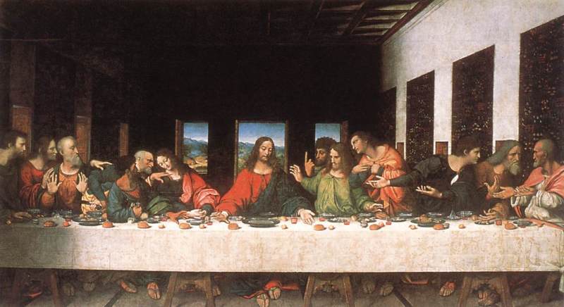 Last Supper (copy)   16th century by Leonardo Da Vinci Oil Painting reproduction