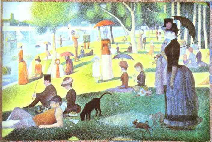 La Grande Jatte. 1884-86 by Georges Seurat Oil Painting reproduction