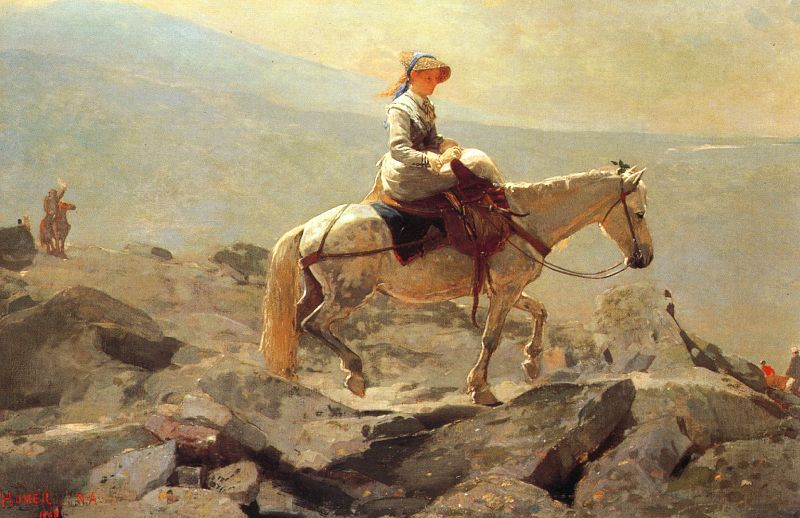 The Bridle Path, White Mountains, 1868  by Winslow Homer Oil Painting reproduction