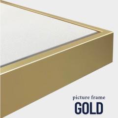 Stretched+Gold Frame