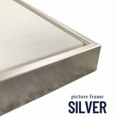 Stretched+Silver Frame
