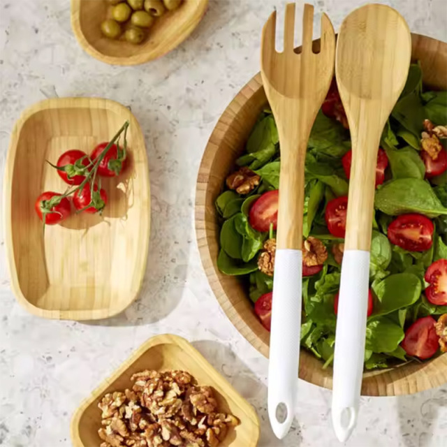 Wholesale Bamboo Kitchen Utensil Set 5 Pcs