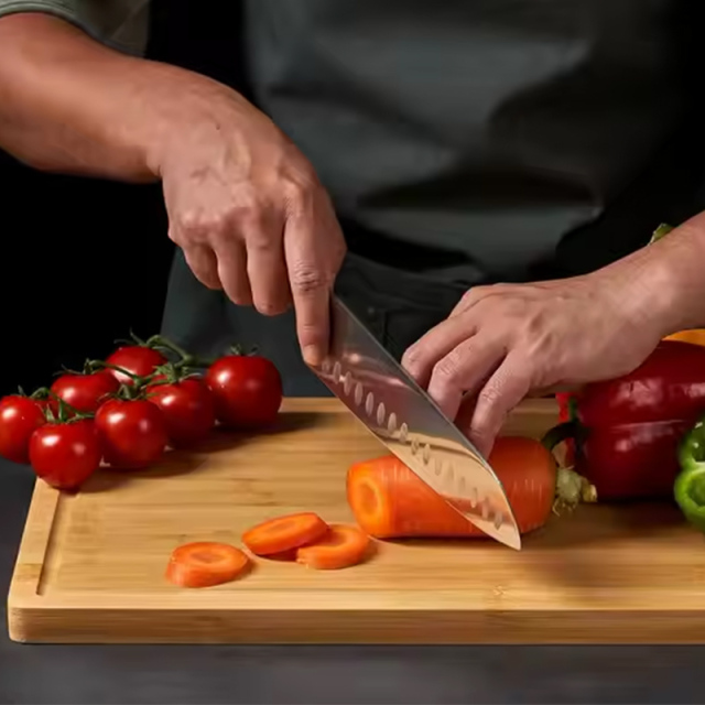 Wholesale Bamboo Cutting Board Chopping Block With Juice Groove