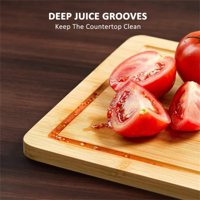 Wholesale Bamboo Cutting Board Chopping Block With Juice Groove