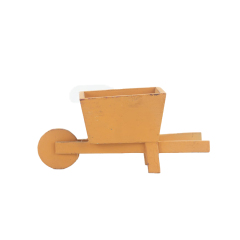 Wholesale Rustic Wooden Wheelbarrow Planter