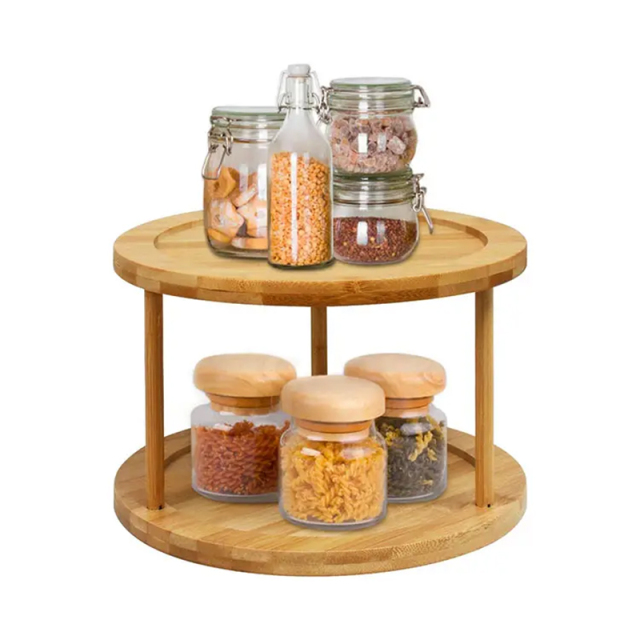 Bamboo 360 Rotating Revolving Lazy Susan