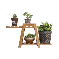 Bamboo Wood Small Flower Pot rack