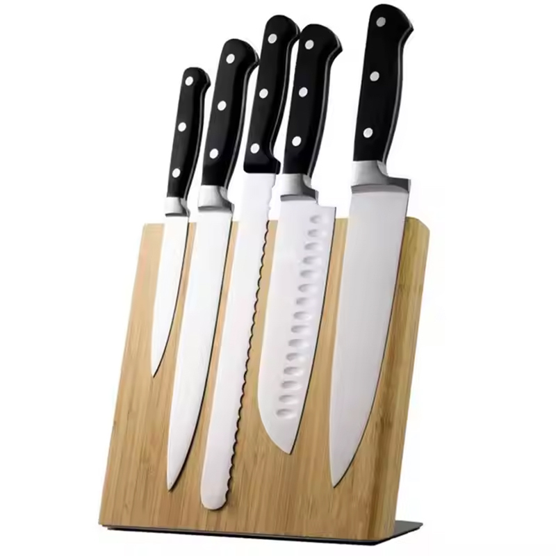Bamboo Magnetic Knife Block