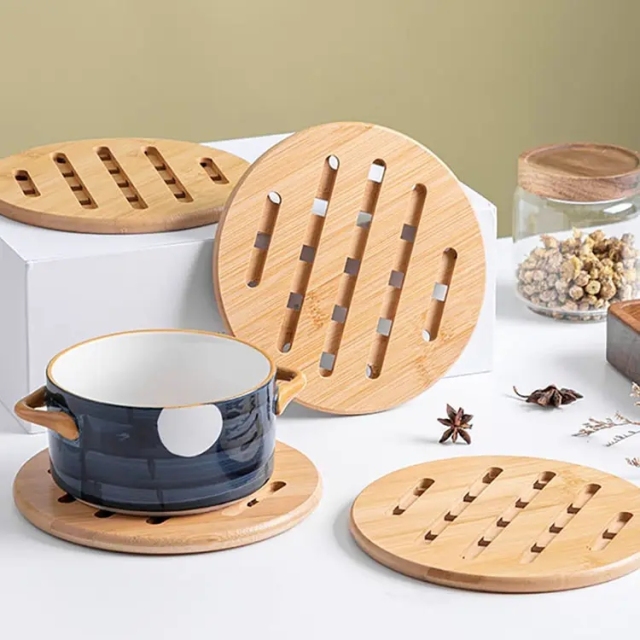 Bamboo Dinner Plate coaster Set