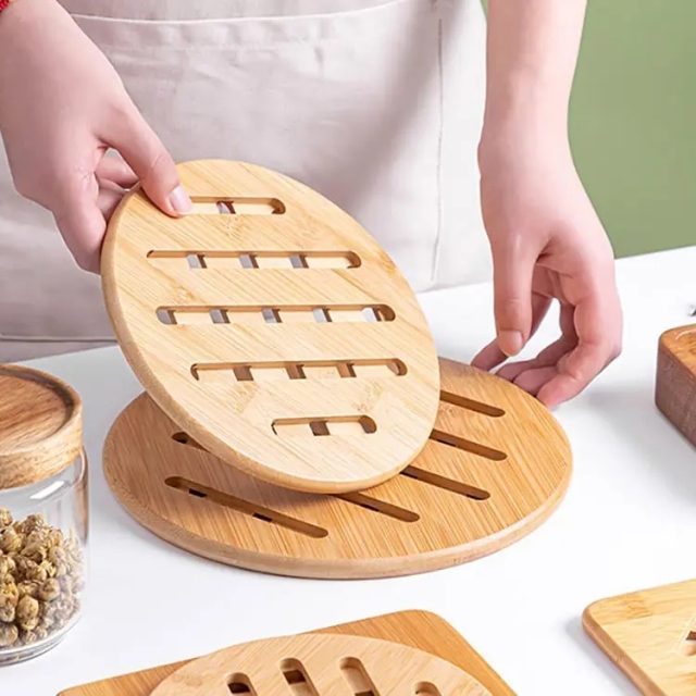 Bamboo Dinner Plate coaster Set