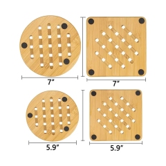 Bamboo Dinner Plate coaster Set