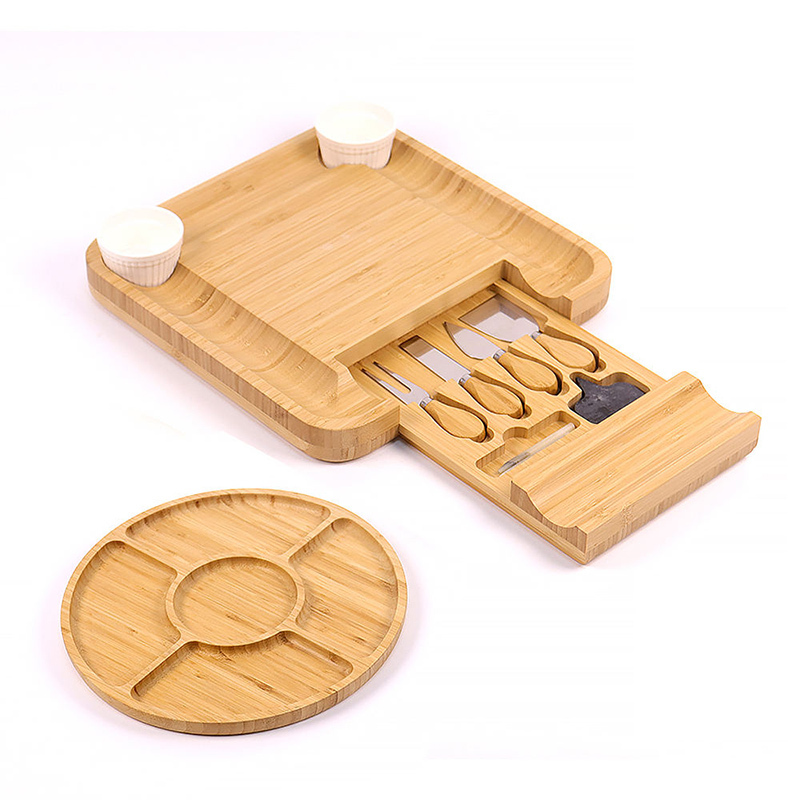 Charcuterie Bamboo Board Set With Platter