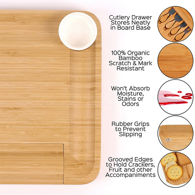 Charcuterie Bamboo Board Set With Platter