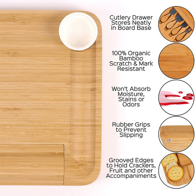 Charcuterie Bamboo Board Set With Platter