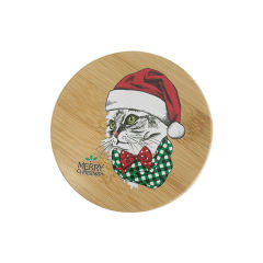 Factory Direct Sale Bamboo Drink Cup Coasters
